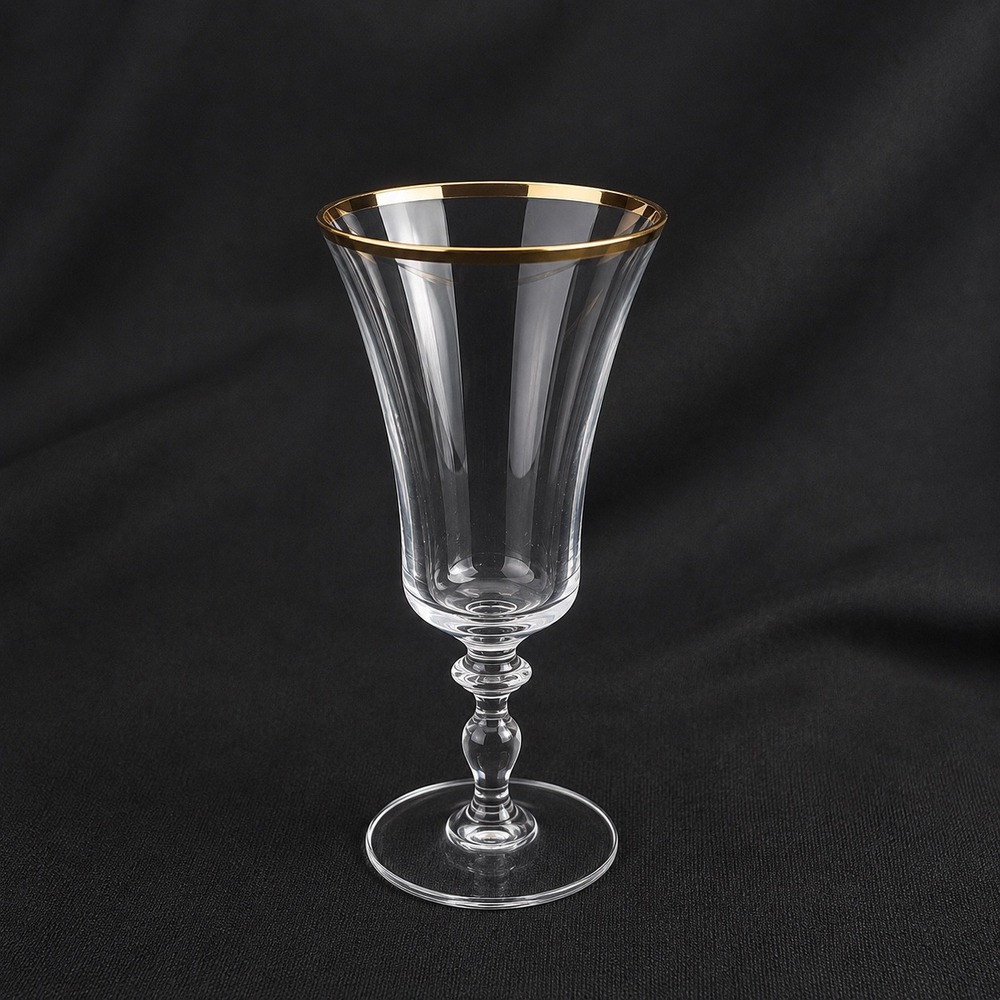 Mikasa Jamestown Gold Trim Iced Tea Beverage Glasses Set of 4 Crystal 8.375" - Picture 7 of 8